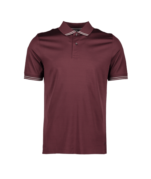 Clare Tipped Polo - Red
