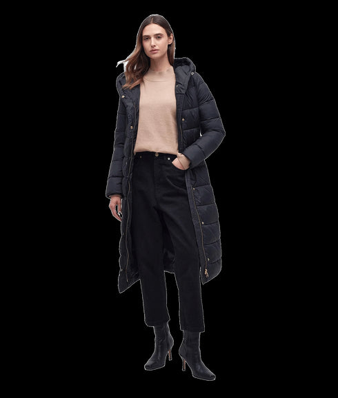 Track Line Quilted Jacket - Black