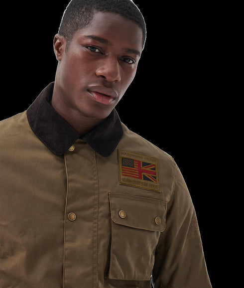 Steve McQueen Workers Wax Jacket - Brown