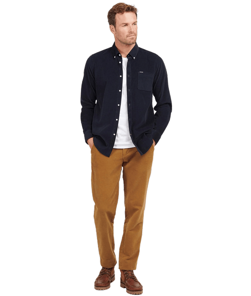 Ramsey Tailored Cord Shirt - Navy
