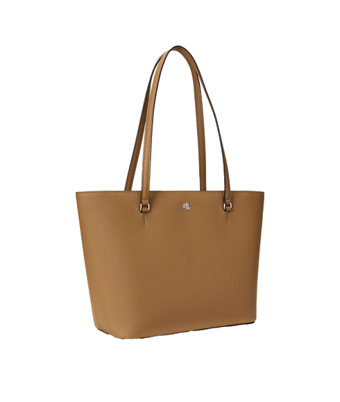 Crosshatch Leather Medium Karly Tote - Brown