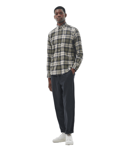 Fortrose Tailored Fit Shirt Forest Mist - Multi
