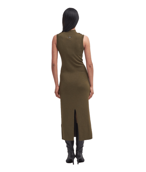 Milla Knitted Midi Dress - Green
