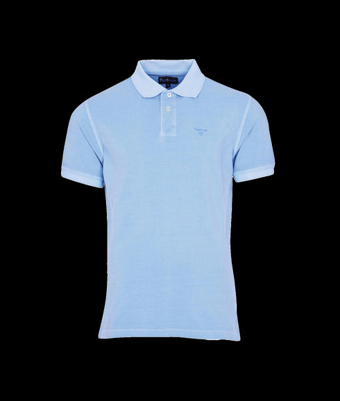 Washed Sports Polo - Blue