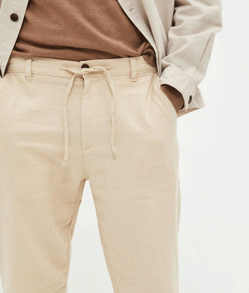 Slimtape Brody Linen Pant - Incense Oatmeal