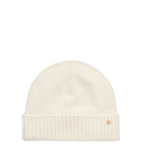 Wool-blend Beanie - Cream
