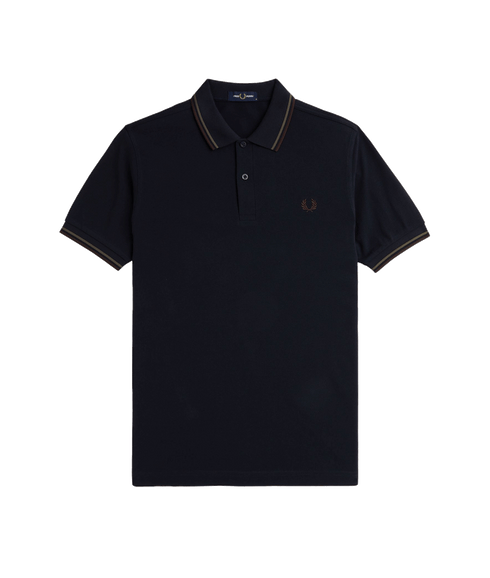 Twin Tipped Polo Shirt - Navy