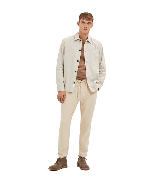 Slimtape Brody Linen Pant - Incense Oatmeal
