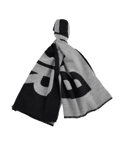 Milla Logo Wrap Scarf - Black