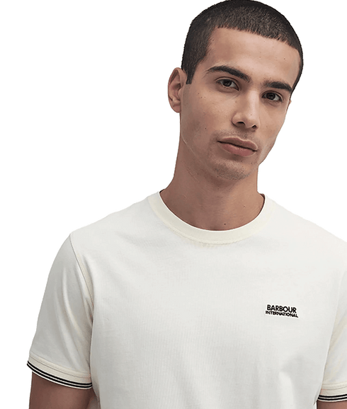 Philip Tipped T-Shirt - White