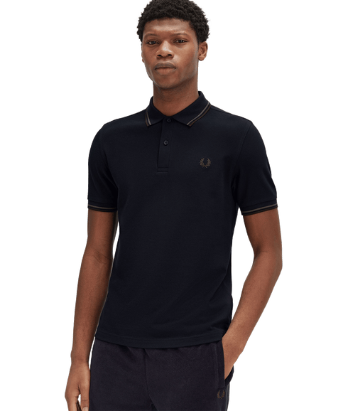 Twin Tipped Polo Shirt - Navy