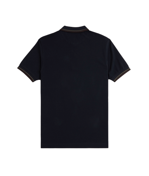 Twin Tipped Polo Shirt - Navy