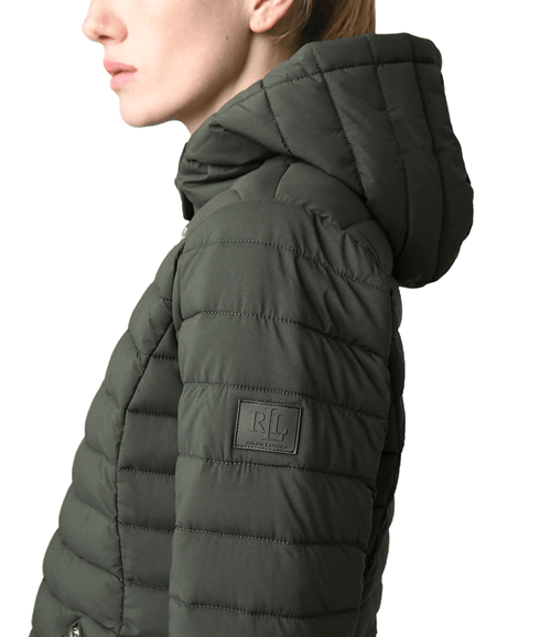 Quilted Hooded Jacket - Green