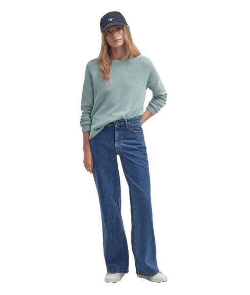 Marine Crew Neck Jumper - Blue