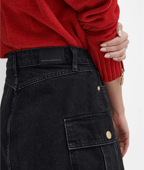 Milla Denim Mini Skirt - Black