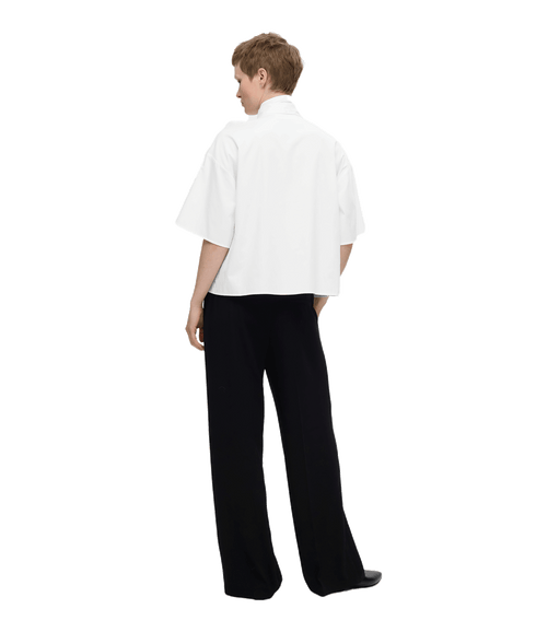 3/4 Bow Shirt - White