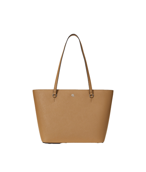 Crosshatch Leather Medium Karly Tote - Brown