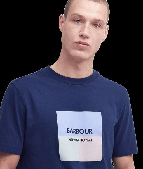 Triptych Graphic T-Shirt - Navy