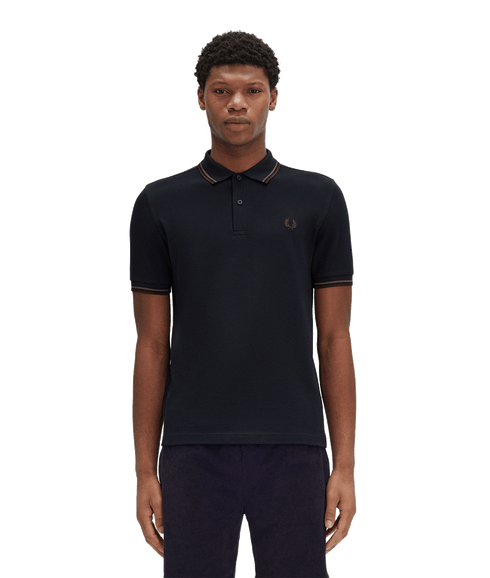 Twin Tipped Polo Shirt - Navy