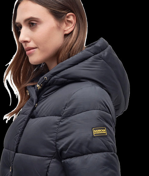 Track Line Quilted Jacket - Black