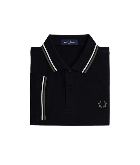 Twin Tipped Polo Shirt - Black