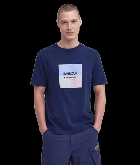 Triptych Graphic T-Shirt - Navy