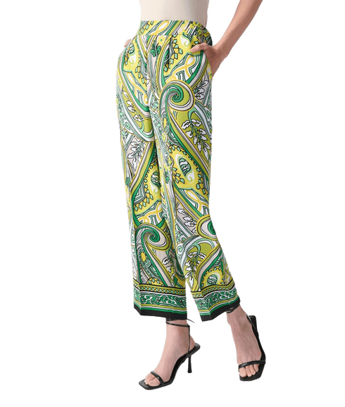 Cropped Paisley Pants Style - Multi