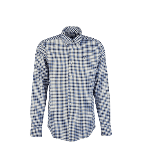 Finkle Tailored Gingham Shirt - Navy