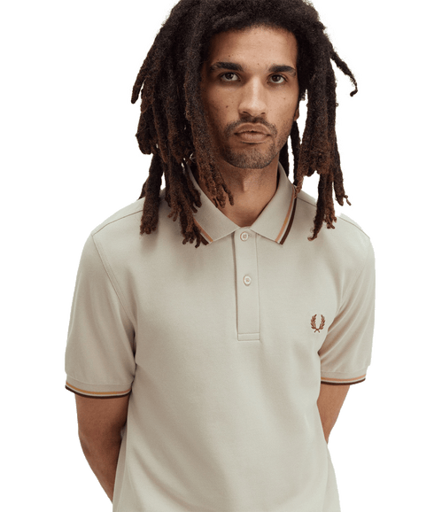 Twin Tipped Polo Shirt - Cream