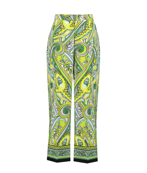 Cropped Paisley Pants Style - Multi