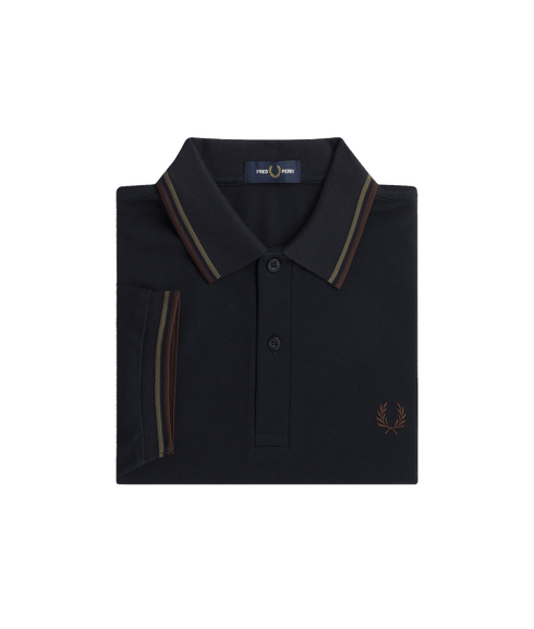 Twin Tipped Polo Shirt - Navy