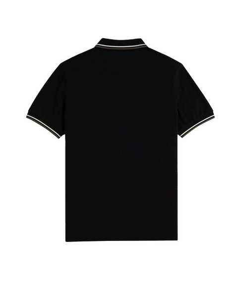 Twin Tipped Polo Shirt - Black