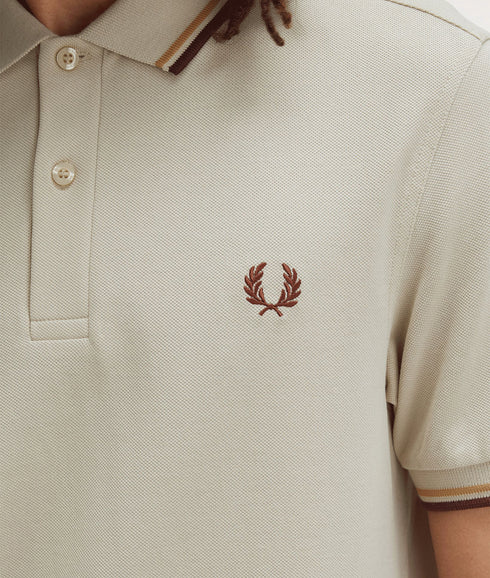 Twin Tipped Polo Shirt - Cream