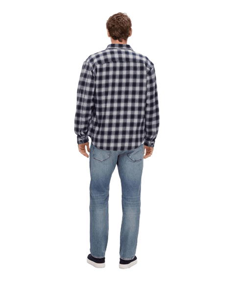 Flannel Overshirt - Navy