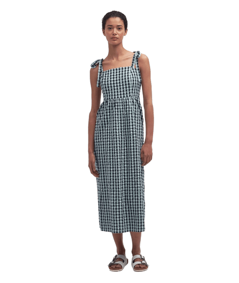 Abigail Gingham Midi Dress - Multi