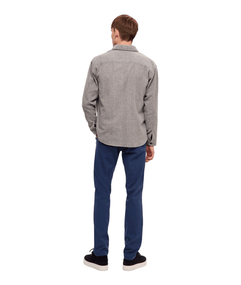Long-sleeved Overshirt - Grey