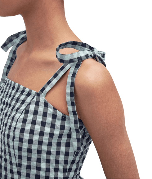 Abigail Gingham Midi Dress - Multi