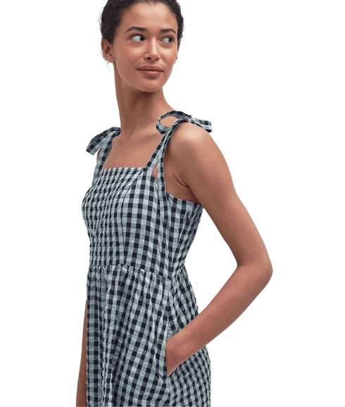 Abigail Gingham Midi Dress - Multi