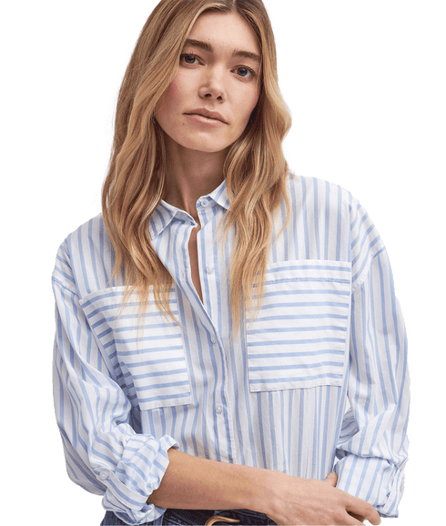 Nicola Striped Relaxed Long-Sleeved Shirt - Multi
