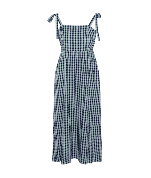 Abigail Gingham Midi Dress - Multi