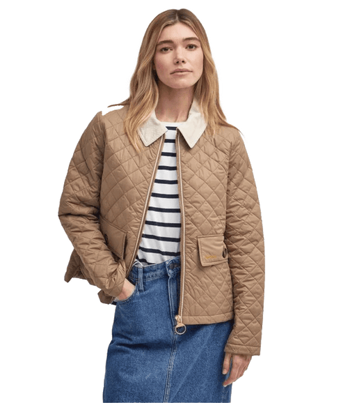 Leia Quilted Jacket - Brown