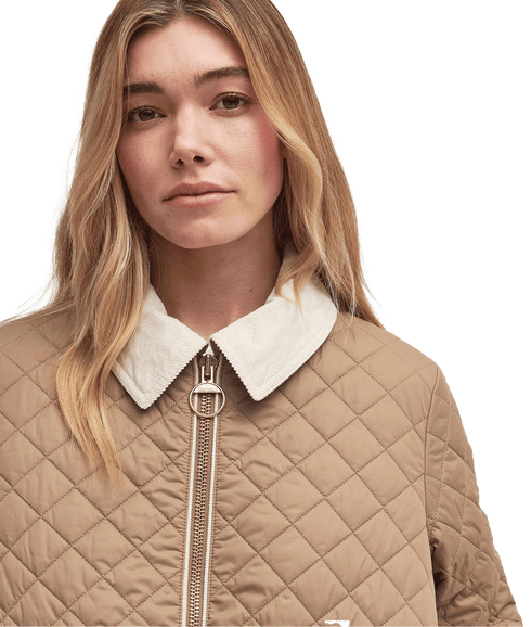 Leia Quilted Jacket - Brown