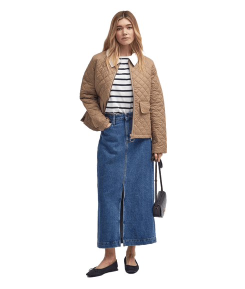 Leia Quilted Jacket - Brown