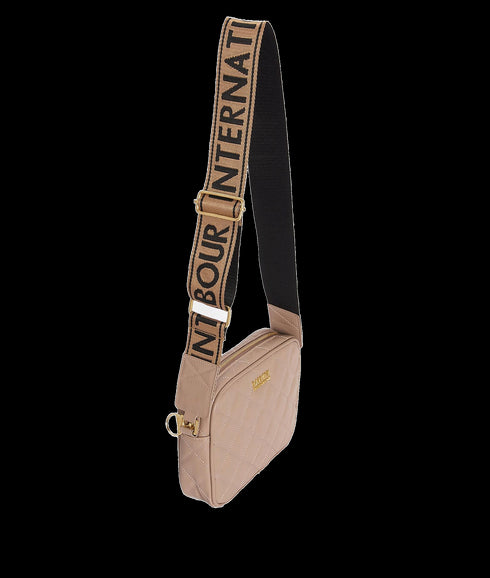 Sloane Quilted Crossbody Bag - Beige