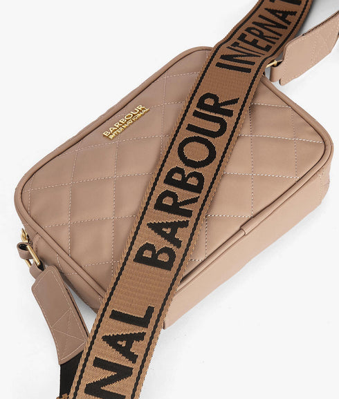 Sloane Quilted Crossbody Bag - Beige
