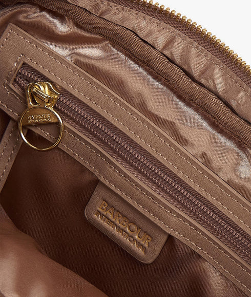 Sloane Quilted Crossbody Bag - Beige