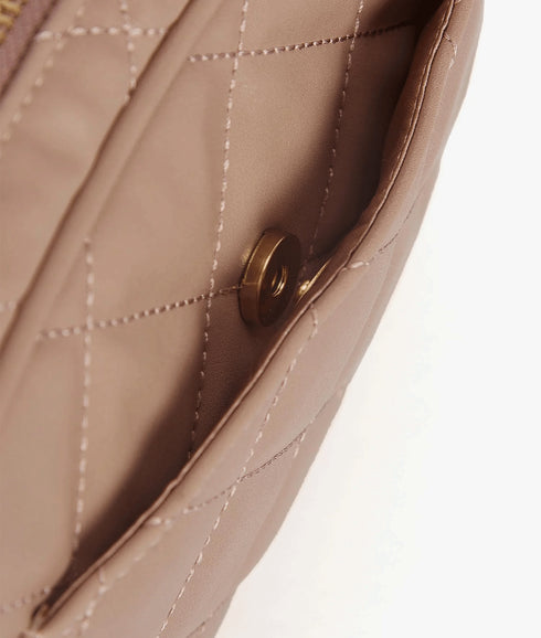Sloane Quilted Crossbody Bag - Beige