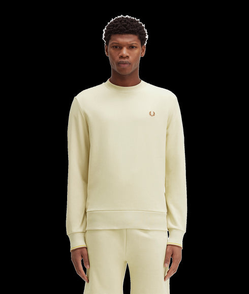Crew Neck Sweatshirt - Cream