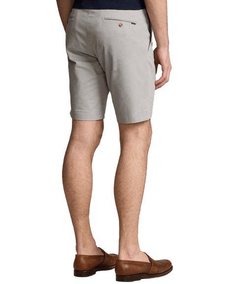 9.5-inch Stretch Slim Fit Chino Short - Grey