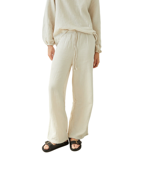 Selina Cotton Trousers - Seashell